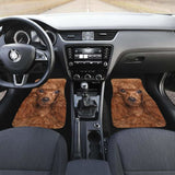 Poodle Dog Car Floor Mats Funny Dog Face 110424 - YourCarButBetter