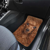 Poodle Dog Car Floor Mats Funny Dog Face 110424 - YourCarButBetter