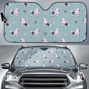 Poodle Dog Pattern Car Auto Sun Shades 104020 - YourCarButBetter