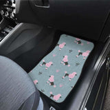 Poodle Dog Pattern Front And Back Car Mats 110424 - YourCarButBetter