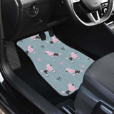 Poodle Dog Pattern Front And Back Car Mats 110424 - YourCarButBetter