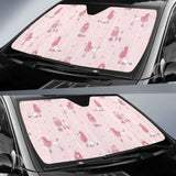 Poodle Dog Pink Color Theme Car Auto Sun Shades 104020 - YourCarButBetter