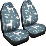 Poodle Dogs Pets Animal Car Seat Covers 110424 - YourCarButBetter