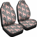 Poodle Pink Patterns Car Seat Covers 110424 - YourCarButBetter