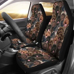 Portuguese Water Dog Full Face Car Seat Covers 090629 - YourCarButBetter
