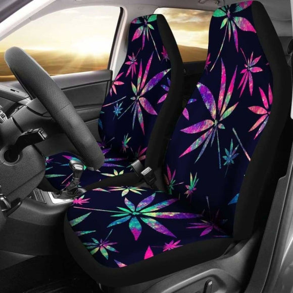 Pot Leaves Tie Dye Seat Covers 154230 - YourCarButBetter