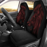 Powerful Angry Red Lion Art Car Seat Covers Gift Ideas 212701 - YourCarButBetter