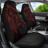 Powerful Angry Red Lion Art Car Seat Covers Gift Ideas 212701 - YourCarButBetter