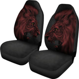 Powerful Angry Red Lion Art Car Seat Covers Gift Ideas 212701 - YourCarButBetter