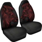 Powerful Angry Red Lion Art Car Seat Covers Gift Ideas 212701 - YourCarButBetter