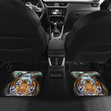 Powerful Brown Tiger with Amazing Waterfall Car Floor Mats 210102 - YourCarButBetter