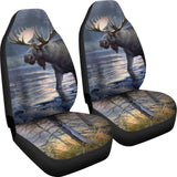 Powerful Elk on Water Car Seat Cover 210502 - YourCarButBetter
