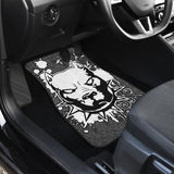 Powerful Pitbull Prepare To Fighting Car Floor Mats 212501 - YourCarButBetter