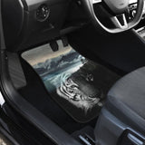 Powerful White Tiger with Amazing River Car Floor Mats 210102 - YourCarButBetter