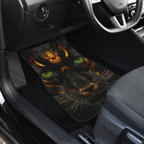 Premium Panther Awesome With Green Eyes Car Floor Mats 212601 - YourCarButBetter