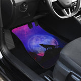 Pretty Galaxy Wolf Howling Universe Print Car Floor Mats 212003 - YourCarButBetter