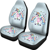 Pride LGBT Custom Funny Unicorn Love Car Seat Covers 211204 - YourCarButBetter