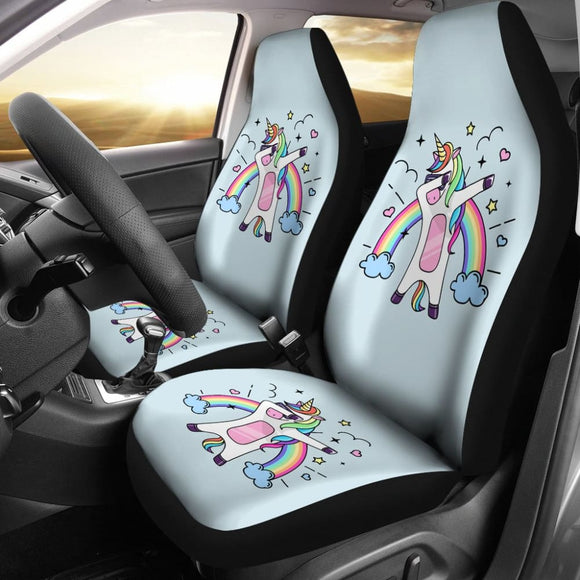 Pride LGBT Custom Funny Unicorn Love Car Seat Covers 211204 - YourCarButBetter