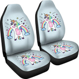 Pride LGBT Custom Funny Unicorn Love Car Seat Covers 211204 - YourCarButBetter