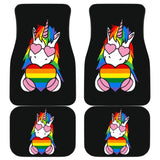 Pride LGBT Unicorn Car Floor Mats Custom Rainbow Gifts Idea Car Accessories 211204 - YourCarButBetter