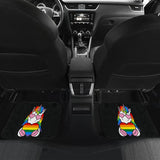 Pride LGBT Unicorn Car Floor Mats Custom Rainbow Gifts Idea Car Accessories 211204 - YourCarButBetter