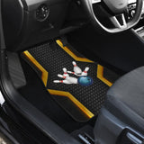 Print Bowling Metallic Style Printed Car Floor Mats 211008 - YourCarButBetter