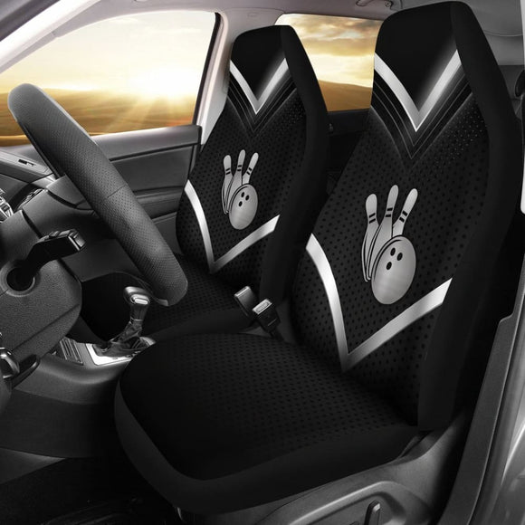 Print Bowling Universal Fit Car Seat Covers 211008 - YourCarButBetter