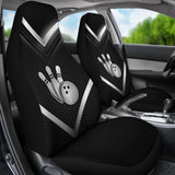 Print Bowling Universal Fit Car Seat Covers 211008 - YourCarButBetter