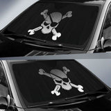 Prirate Skull And Bones Auto Sun Shade 102507 - YourCarButBetter