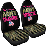 Proud Army Daughter Camo Us Flag Car Seat Covers 550317 - YourCarButBetter