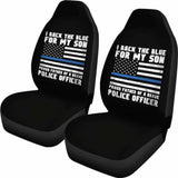 Proud Father Of A Police Officer Car Seat Covers 101819 - YourCarButBetter