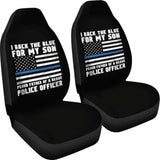Proud Father Of A Police Officer Car Seat Covers 101819 - YourCarButBetter