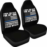 Proud Father Of A Police Officer Car Seat Covers 153908 - YourCarButBetter