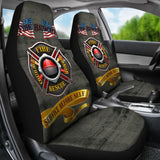 Proud To Be A Firefighter - Fire Rescue Hero - Service Before Self Car Seat Covers 210401 - YourCarButBetter