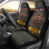 Proud To Be A Firefighter - Fire Rescue Hero - Service Before Self Car Seat Covers 210401 - YourCarButBetter