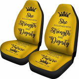 Proverbs 31 Woman Car-Suv Seat Cover- Gold-Black 153908 - YourCarButBetter