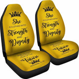 Proverbs 31 Woman Car-Suv Seat Cover- Gold-Black 153908 - YourCarButBetter