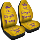 Proverbs 31 Woman Car-Suv Seat Cover Gold-Purple 153908 - YourCarButBetter