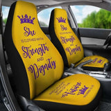 Proverbs 31 Woman Car-Suv Seat Cover Gold-Purple 153908 - YourCarButBetter