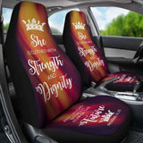 Proverbs 31 Woman Car-Suv Seat Cover-Orange Flame-White 153908 - YourCarButBetter