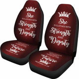 Proverbs 31 Woman Car-Suv Seat Cover-Red-White 153908 - YourCarButBetter