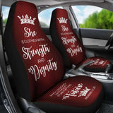 Proverbs 31 Woman Car-Suv Seat Cover-Red-White 153908 - YourCarButBetter