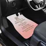 Proverbs 31:25 She is Clothed in Strength and Dignity Car Floor Mats 211401 - YourCarButBetter