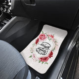 Proverbs 31:25 She Is Clothed With Strength And Dignity Custom Pink Flowers Themed Car Floor Mats 211305 - YourCarButBetter