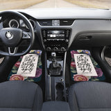 Proverbs 31:25 She Is Clothed With Strength And Dignity Custom Queen Crown And Multi Flowers Car Floor Mats 211305 - YourCarButBetter