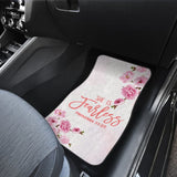 Proverbs 31:25 She Is Fearless Custom Pink Flowers Themed Car Floor Mats 211305 - YourCarButBetter