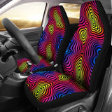 Psychedelic Abstract Colorful Rainbow Car Seat Cover 174510 - YourCarButBetter