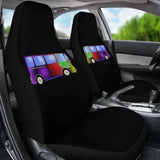 Psychedelic Hippie Minivan Car Seat Covers 192609 - YourCarButBetter