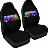 Psychedelic Hippie Minivan Car Seat Covers 192609 - YourCarButBetter