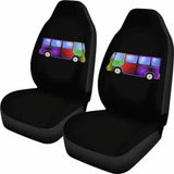 Psychedelic Hippie Minivan Car Seat Covers 192609 - YourCarButBetter